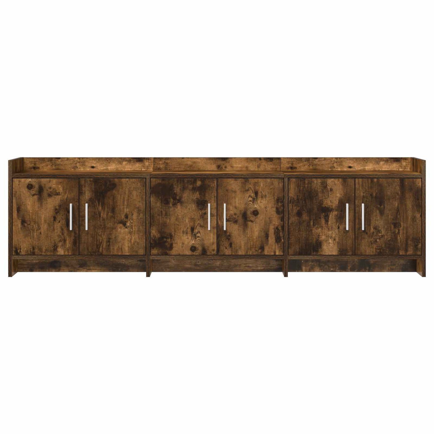 TV-kast 168 x 33 x 47 cm Gerookt eiken Bewerkt hout