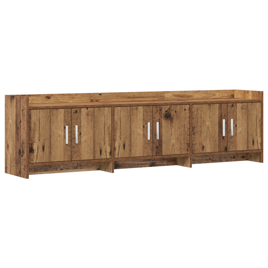TV-kast 168 x 33 x 47 cm Oud hout Bewerkt hout