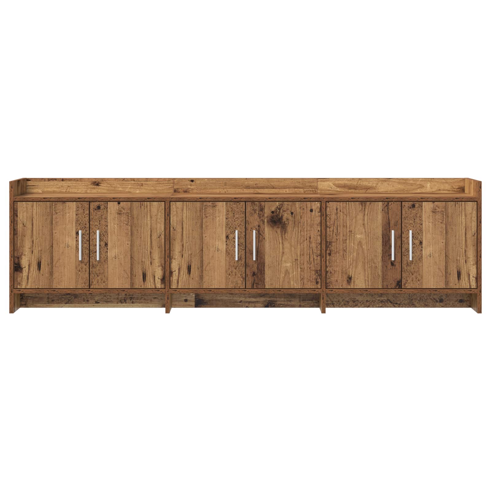 TV-kast 168 x 33 x 47 cm Oud hout Bewerkt hout