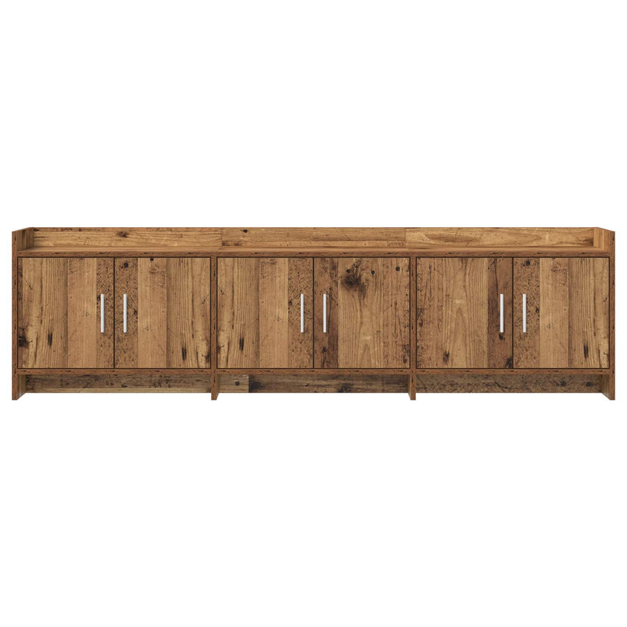 TV-kast 168 x 33 x 47 cm Oud hout Bewerkt hout