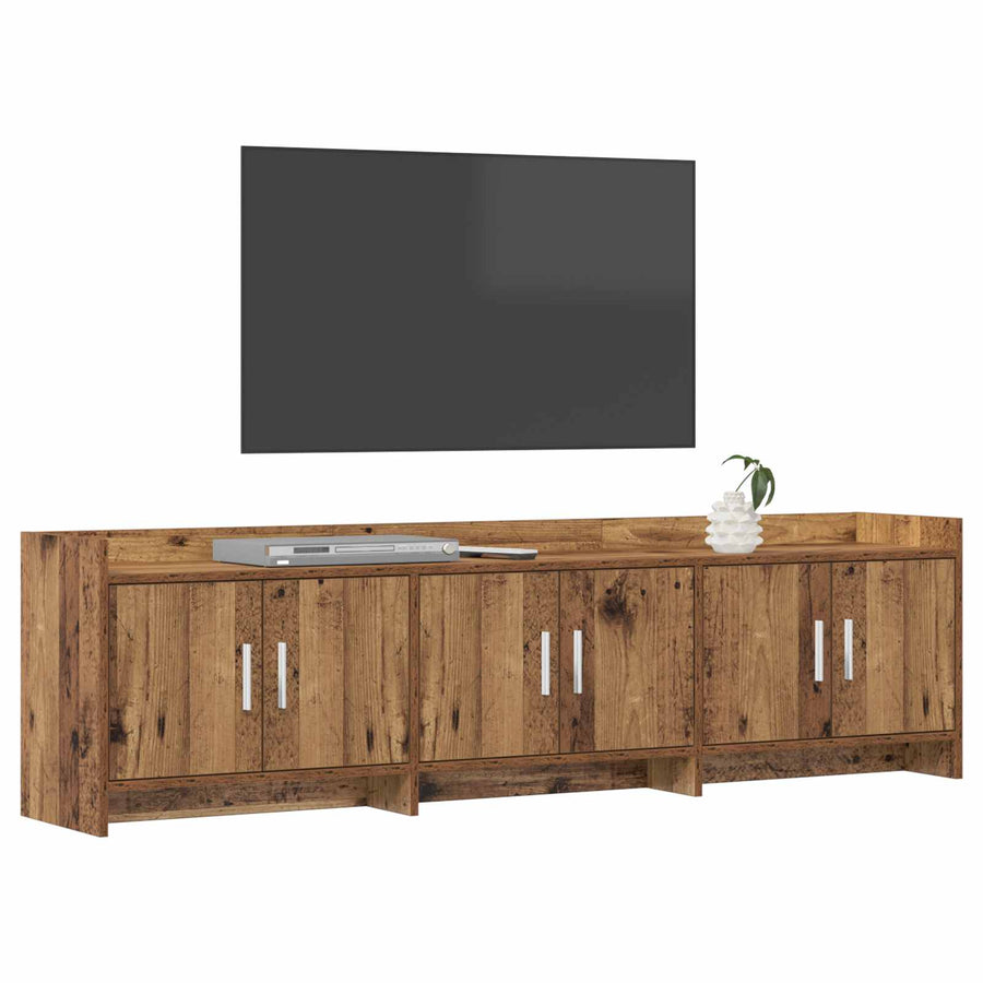 TV-kast 168 x 33 x 47 cm Oud hout Bewerkt hout
