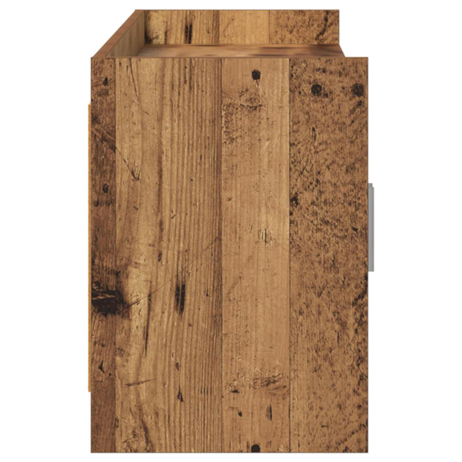 TV-kast 168 x 33 x 47 cm Oud hout Bewerkt hout