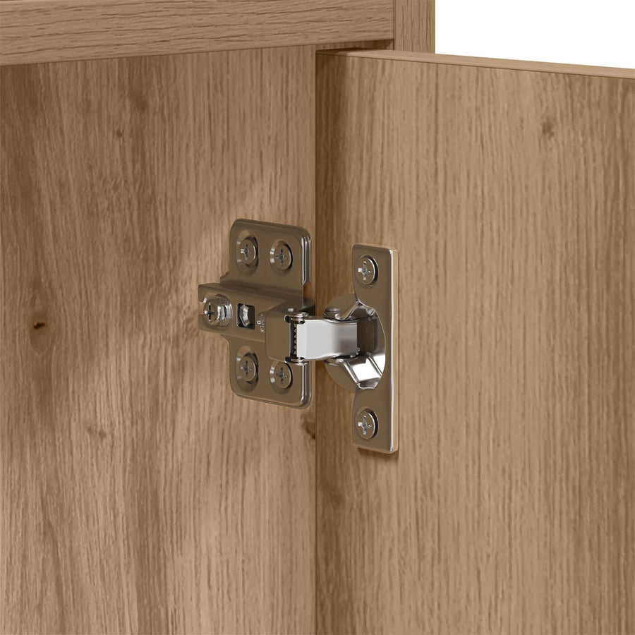 TV-kast 168 x 33 x 47 cm Artisanaal eiken Bewerkt hout