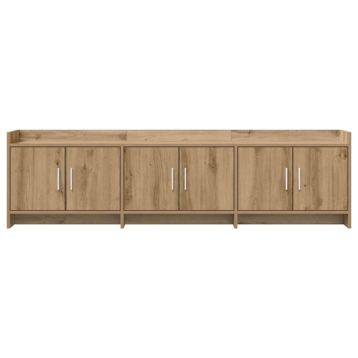 TV-kast 168 x 33 x 47 cm Artisanaal eiken Bewerkt hout