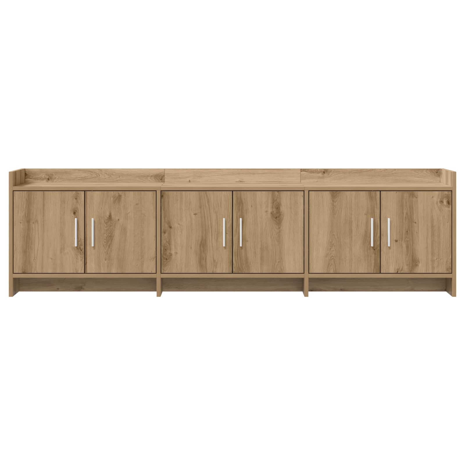 TV-kast 168 x 33 x 47 cm Artisanaal eiken Bewerkt hout