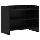 TV-kast 60x33x47 cm zwart eiken bewerkt hout