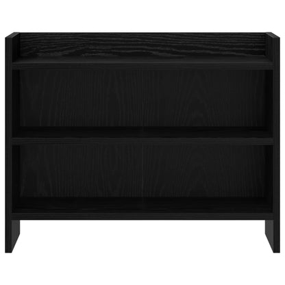 TV-kast 60 x 33 x 47 cm Zwart eiken Bewerkt hout