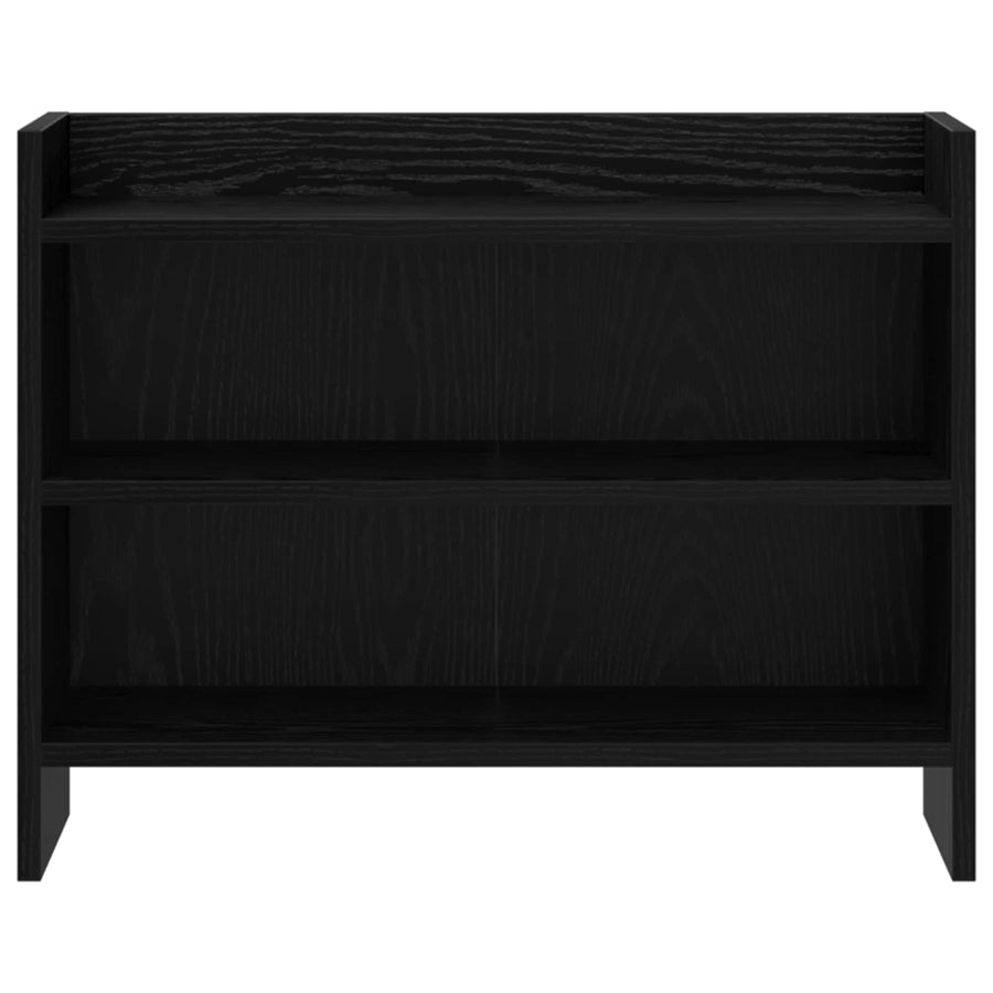 TV-kast 60 x 33 x 47 cm Zwart eiken Bewerkt hout