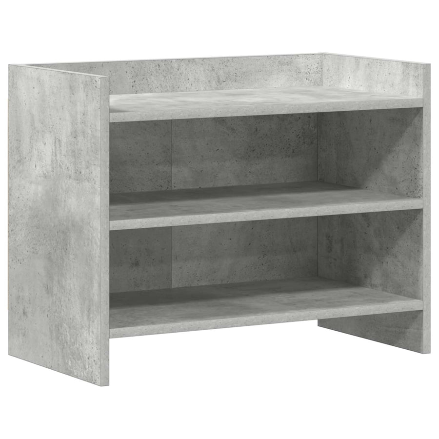 TV-kast 60 x 33 x 47 cm Betongrijs Bewerkt hout
