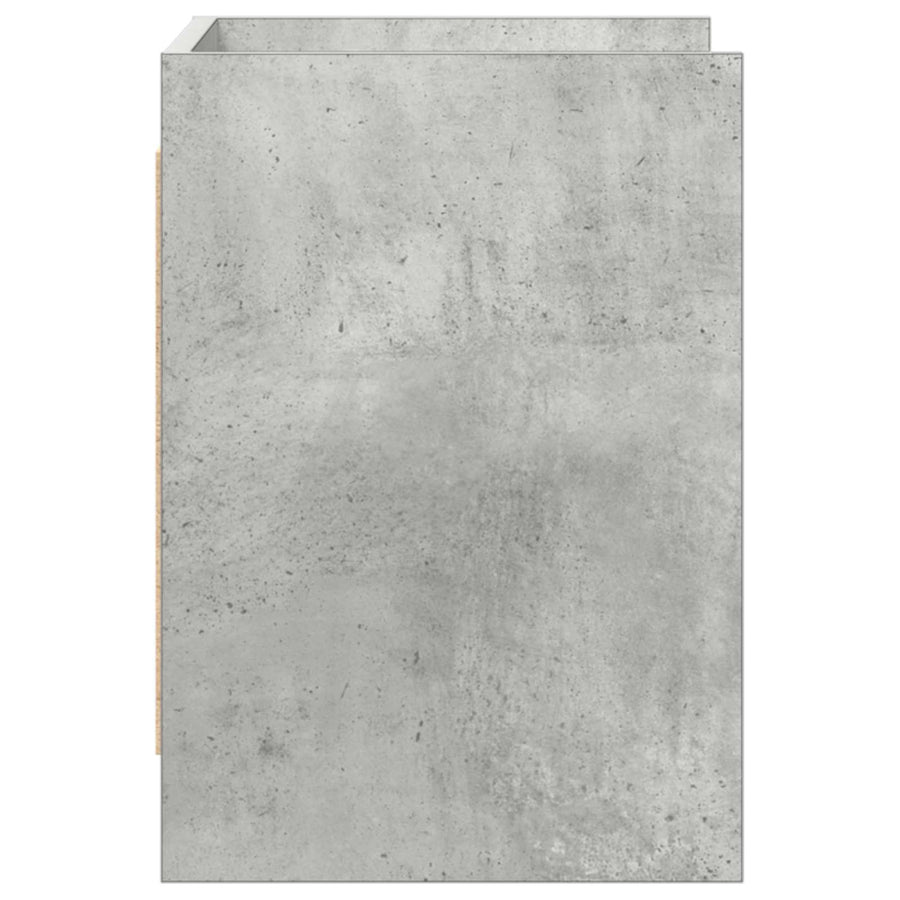 TV-kast 60 x 33 x 47 cm Betongrijs Bewerkt hout