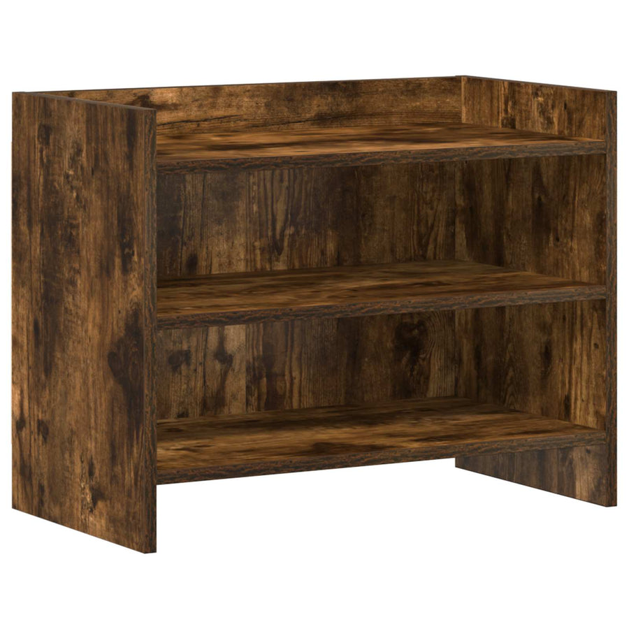 TV-kast 60 x 33 x 47 cm Gerookt eiken Bewerkt hout