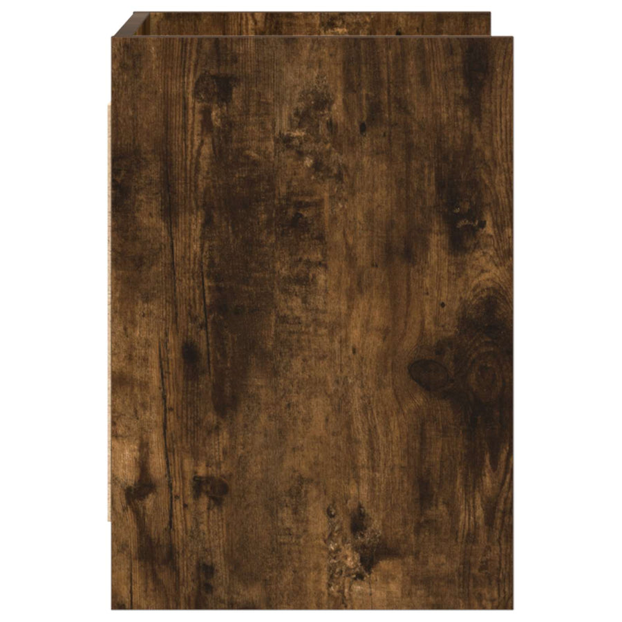 TV-kast 60 x 33 x 47 cm Gerookt eiken Bewerkt hout