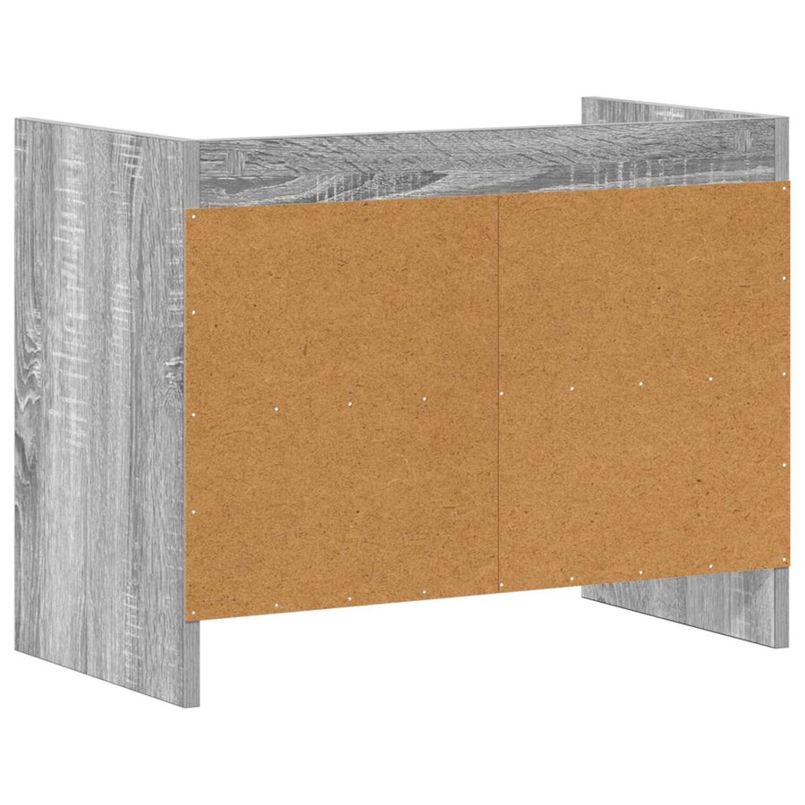 TV-kast 60 x 33 x 47 cm Grijs Sonoma Bewerkt hout