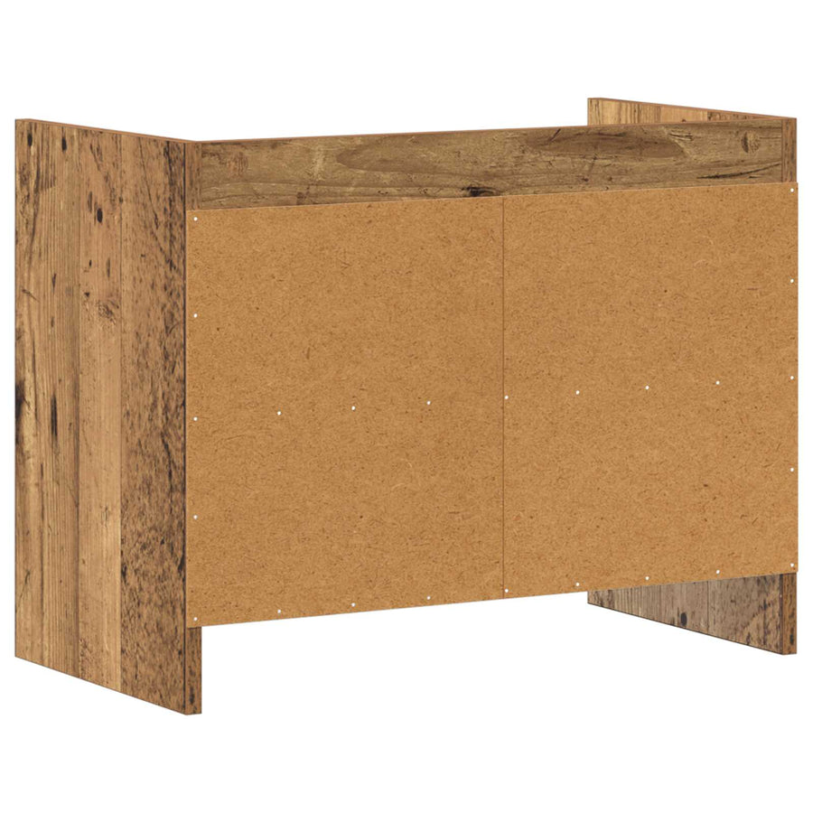 TV-kast 60 x 33 x 47 cm Oud hout Bewerkt hout