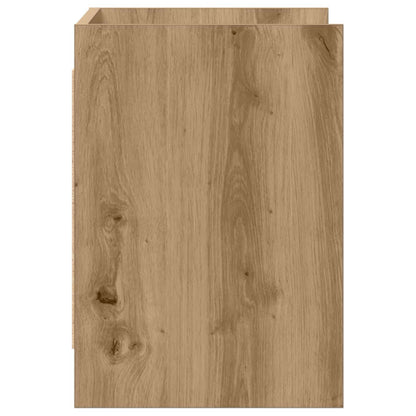 TV-kast 60 x 33 x 47 cm Artisanaal eiken Bewerkt hout