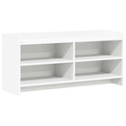 TV-kast 100x33x47 cm wit bewerkt hout