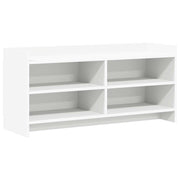 TV-kast 100x33x47 cm wit bewerkt hout