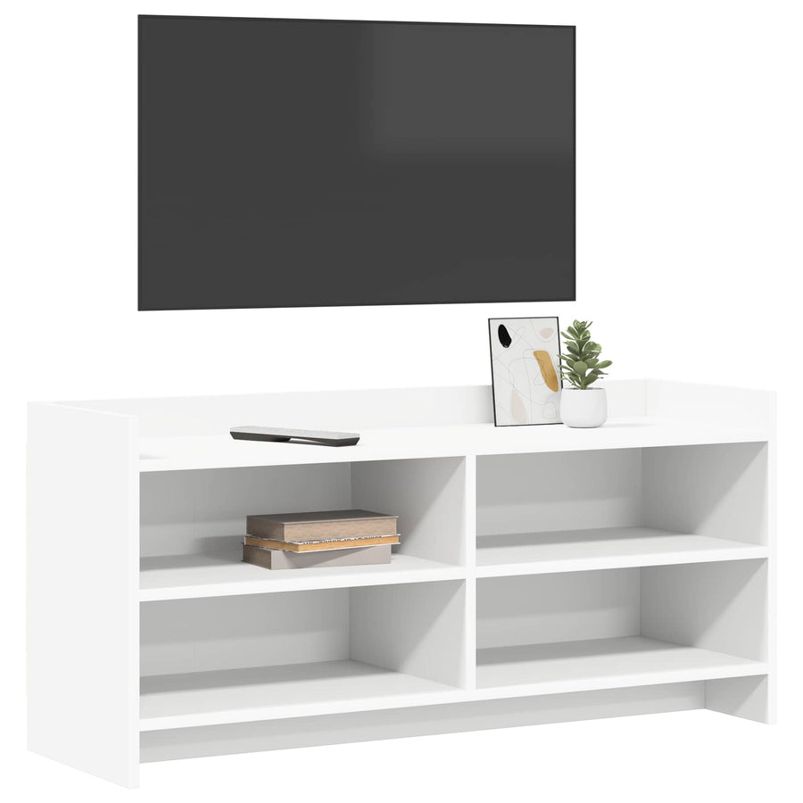 TV-kast 100 x 33 x 47 cm Wit Bewerkt hout