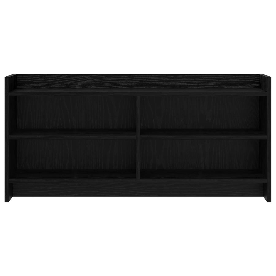 TV-kast 100 x 33 x 47 cm Zwart eiken Bewerkt hout