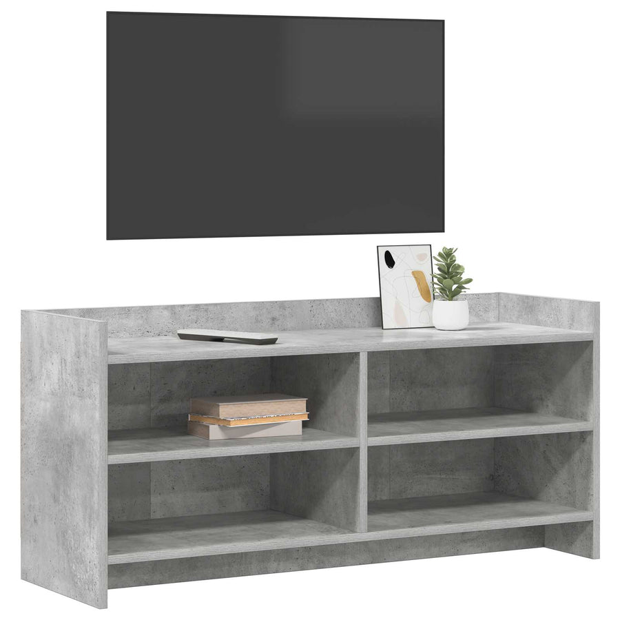 TV-kast 100 x 33 x 47 cm Betongrijs Bewerkt hout