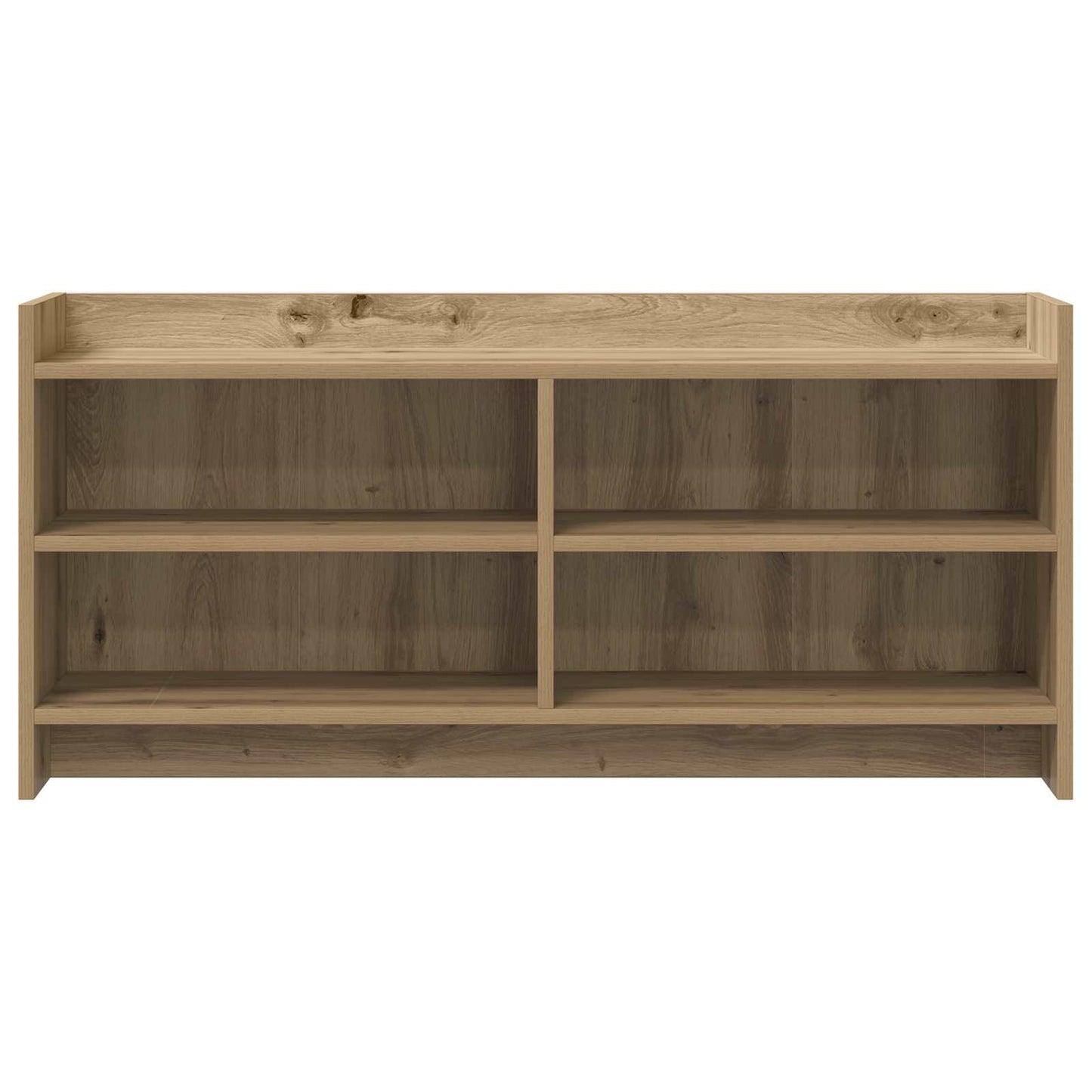 TV-kast 100 x 33 x 47 cm Artisanaal eiken Bewerkt hout
