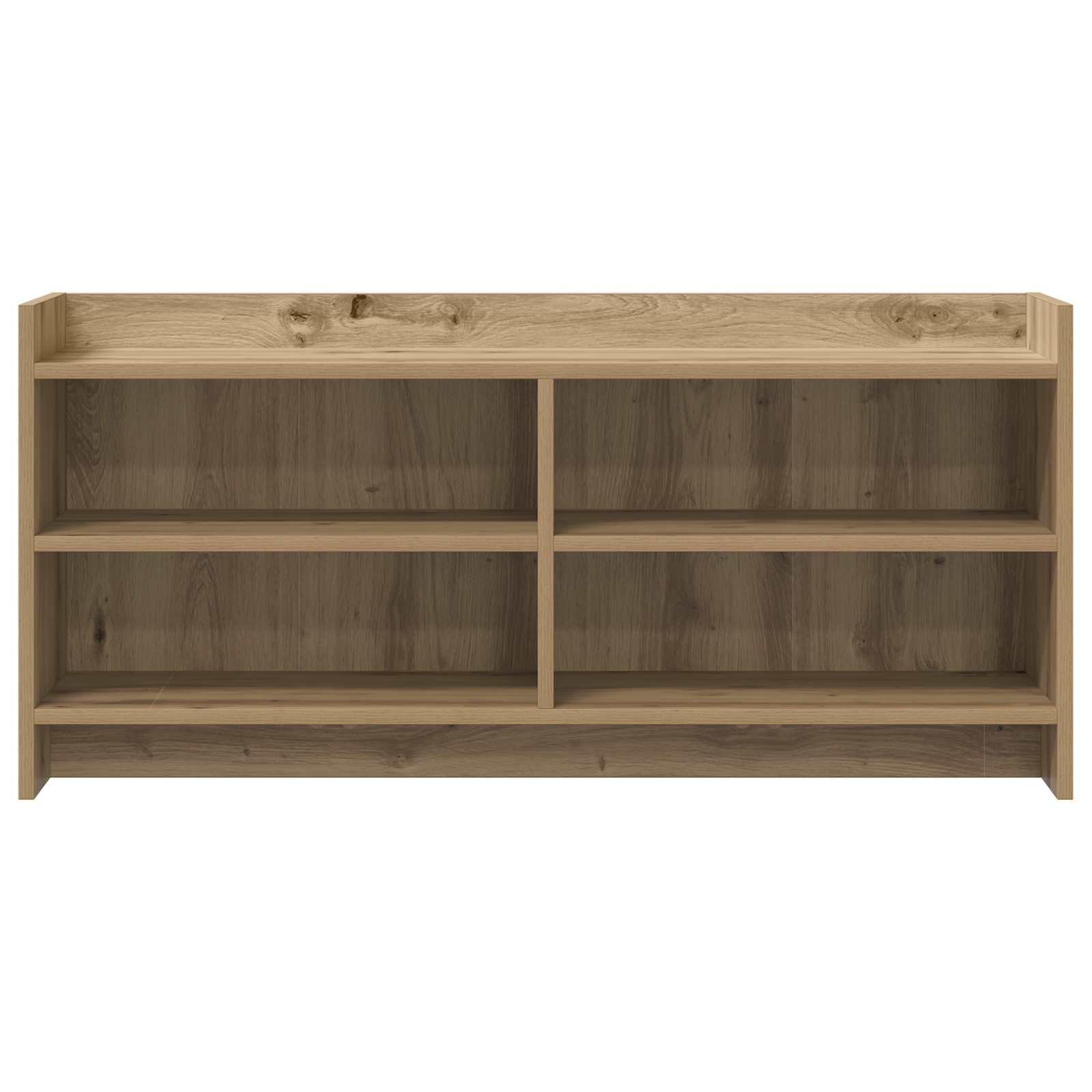 TV-kast 100 x 33 x 47 cm Artisanaal eiken Bewerkt hout