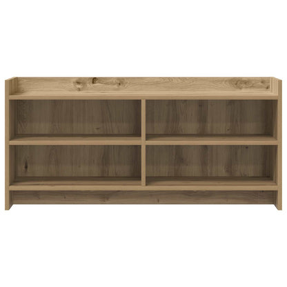 TV-kast 100 x 33 x 47 cm Artisanaal eiken Bewerkt hout