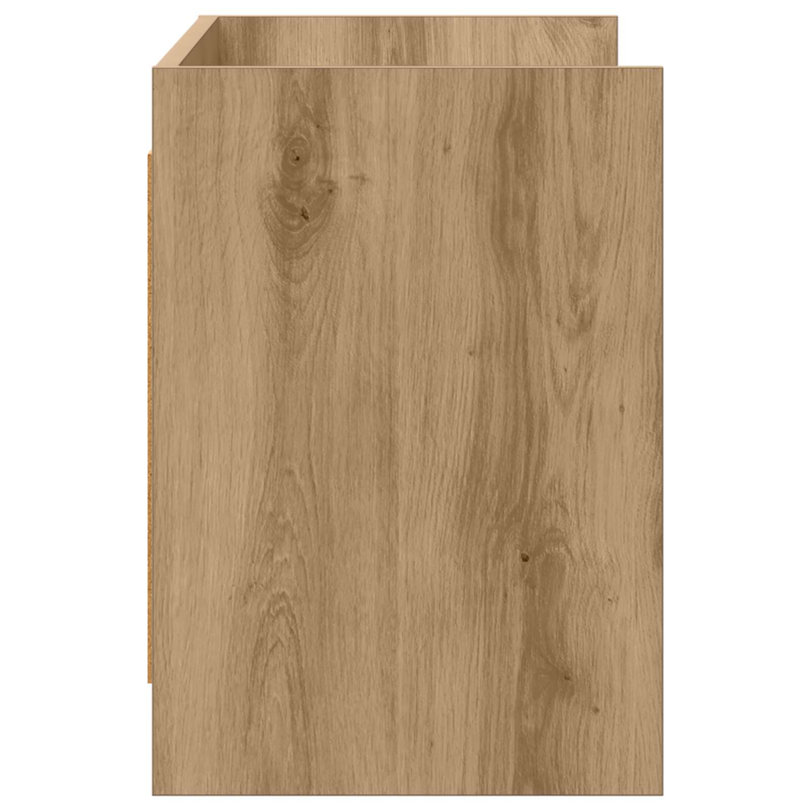 TV-kast 100 x 33 x 47 cm Artisanaal eiken Bewerkt hout