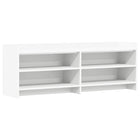 TV-kast 135x33x47 cm wit bewerkt hout