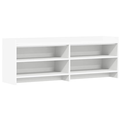 TV-kast 135 x 33 x 47 cm Wit Bewerkt hout