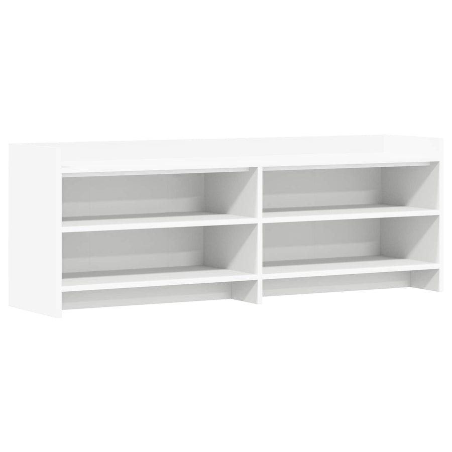 TV-kast 135 x 33 x 47 cm Wit Bewerkt hout