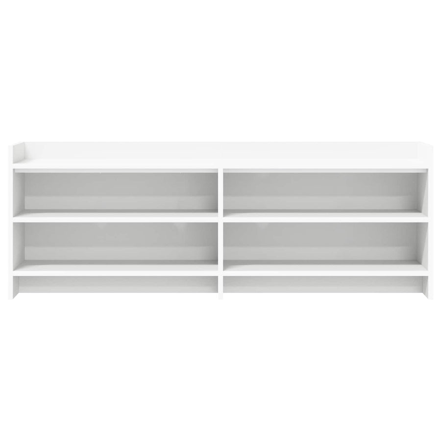 TV-kast 135 x 33 x 47 cm Wit Bewerkt hout