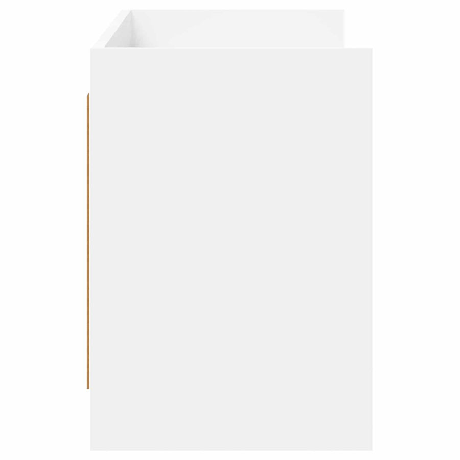 TV-kast 135 x 33 x 47 cm Wit Bewerkt hout