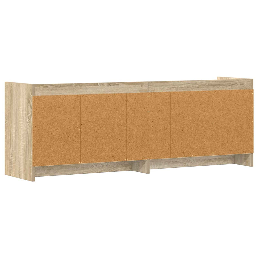 TV-kast 135 x 33 x 47 cm Sonoma Eiken Bewerkt hout