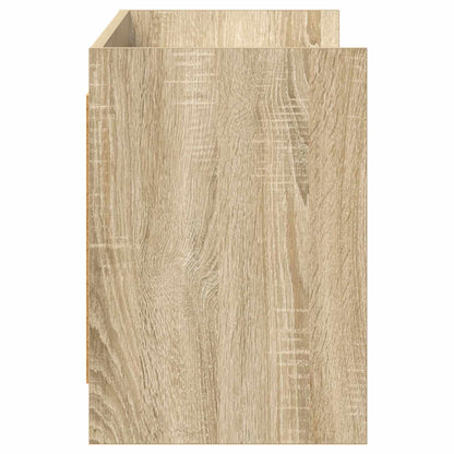 TV-kast 135 x 33 x 47 cm Sonoma Eiken Bewerkt hout
