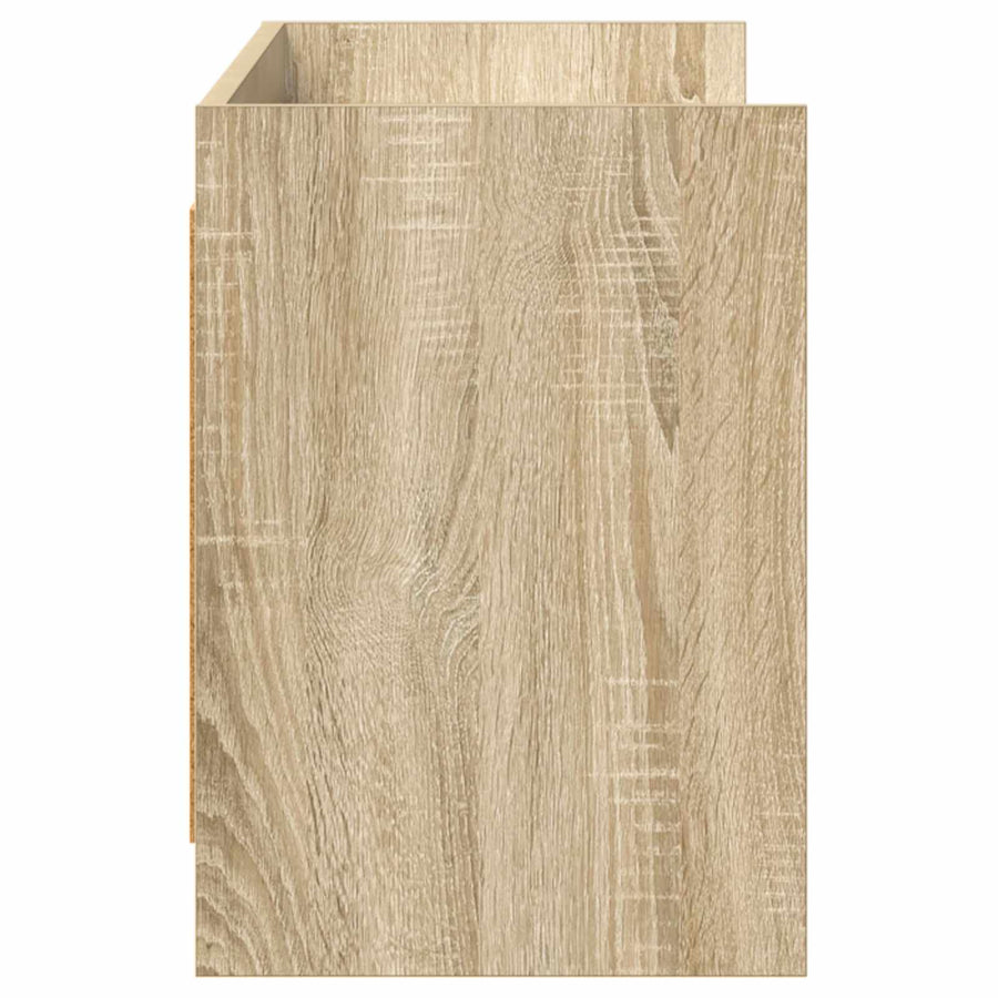 TV-kast 135 x 33 x 47 cm Sonoma Eiken Bewerkt hout