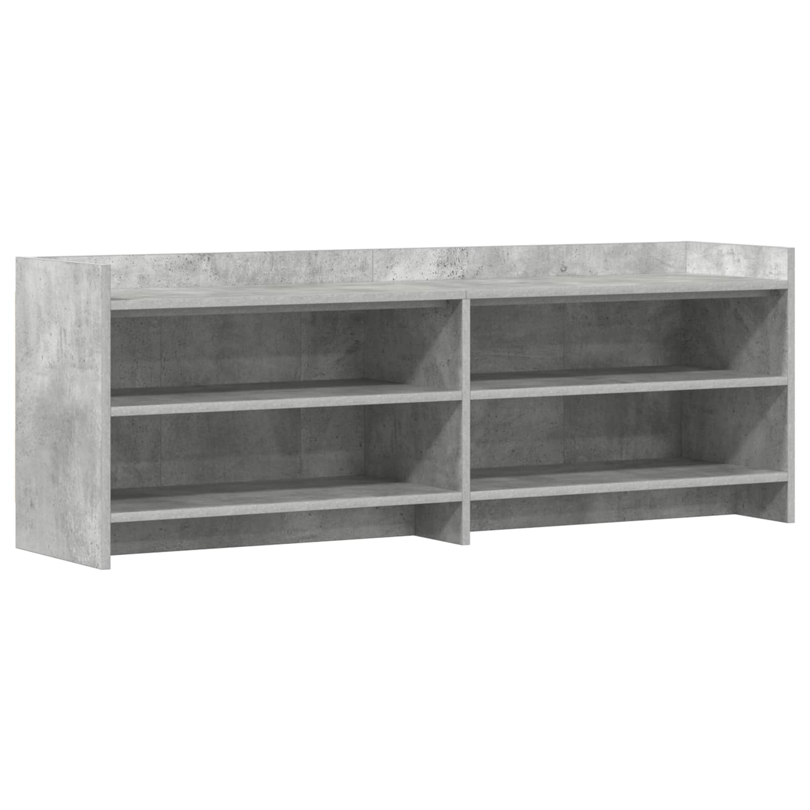 TV-kast 135 x 33 x 47 cm Betongrijs Bewerkt hout