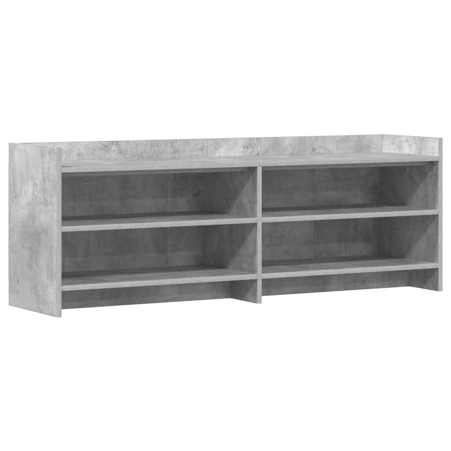 TV-kast 135 x 33 x 47 cm Betongrijs Bewerkt hout