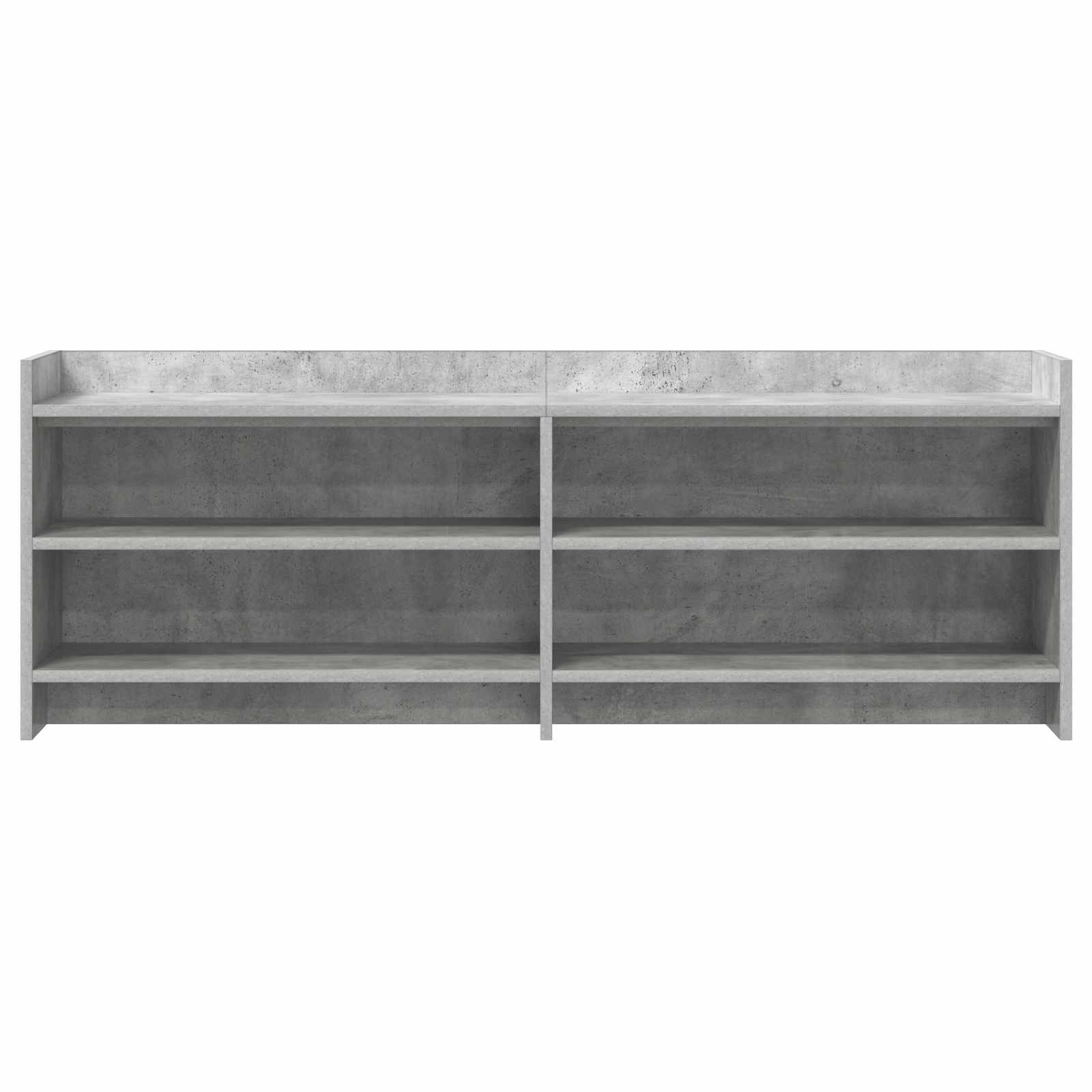 TV-kast 135 x 33 x 47 cm Betongrijs Bewerkt hout