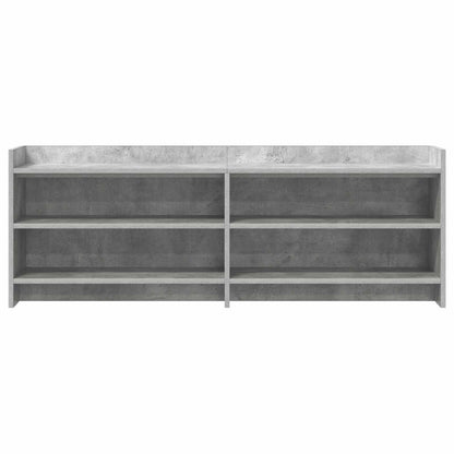 TV-kast 135 x 33 x 47 cm Betongrijs Bewerkt hout