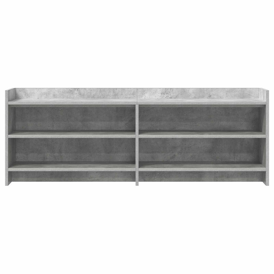 TV-kast 135 x 33 x 47 cm Betongrijs Bewerkt hout