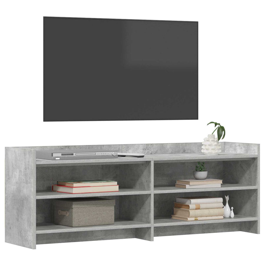 TV-kast 135 x 33 x 47 cm Betongrijs Bewerkt hout