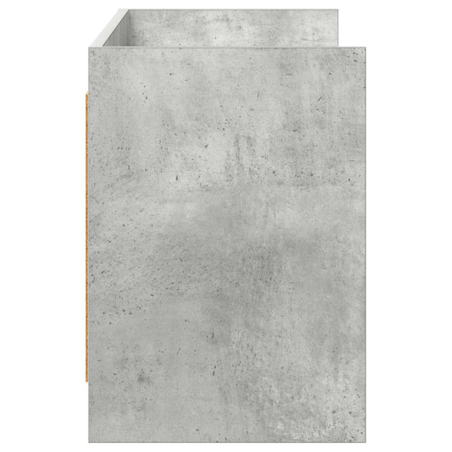 TV-kast 135 x 33 x 47 cm Betongrijs Bewerkt hout
