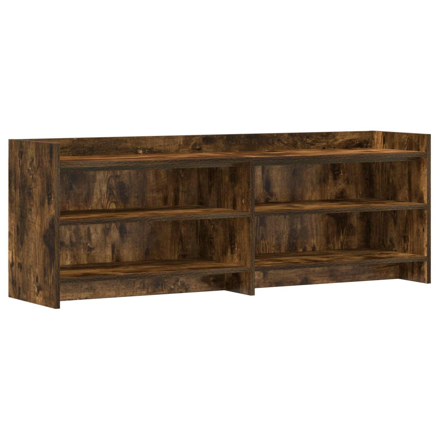 TV-kast 135 x 33 x 47 cm Gerookt eiken Bewerkt hout