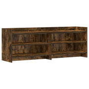 TV-kast 135x33x47 cm gerookt eiken bewerkt hout