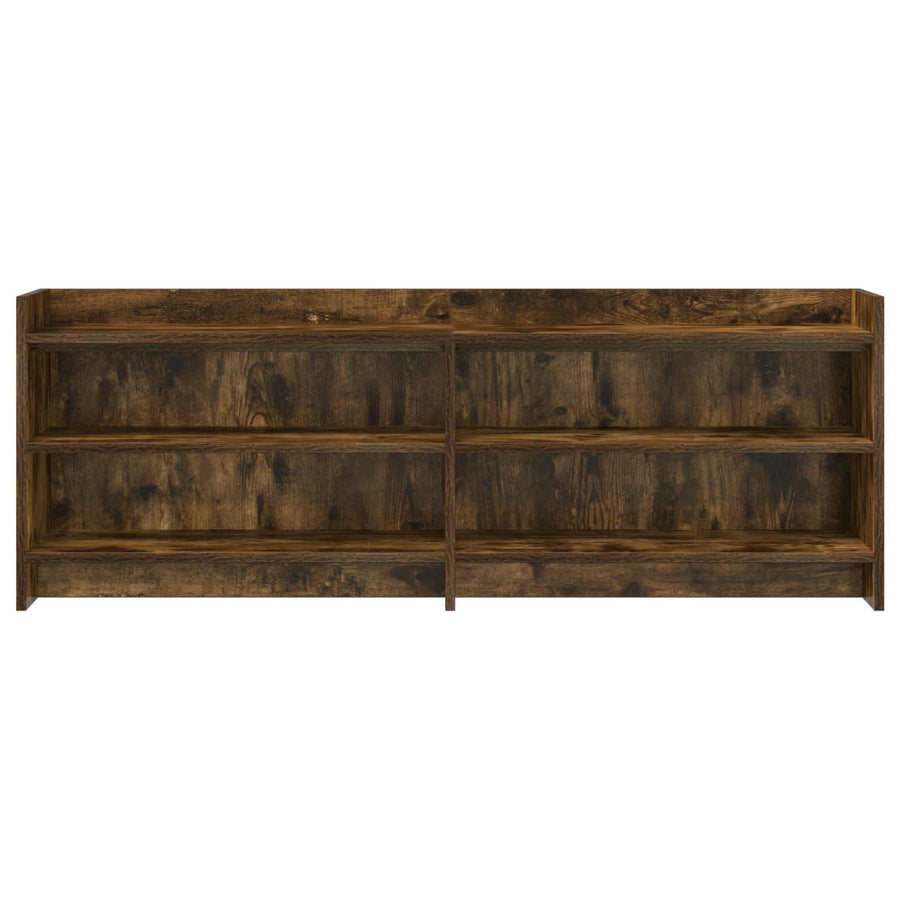 TV-kast 135 x 33 x 47 cm Gerookt eiken Bewerkt hout