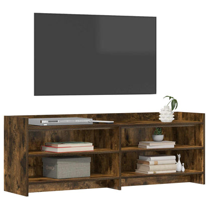 TV-kast 135 x 33 x 47 cm Gerookt eiken Bewerkt hout