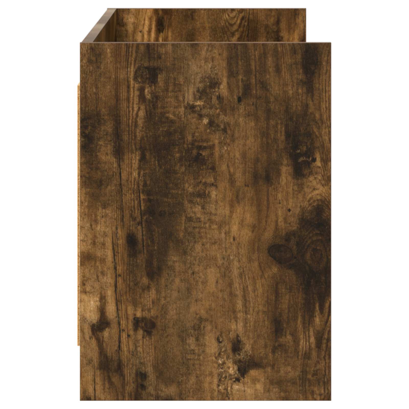 TV-kast 135 x 33 x 47 cm Gerookt eiken Bewerkt hout