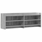 TV-kast 135x33x47 cm grijs bewerkt hout