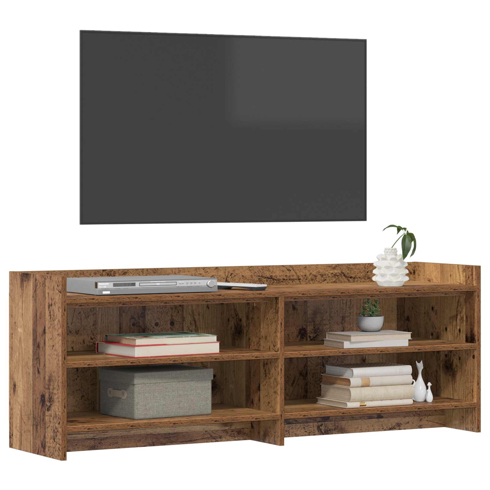 TV-kast 135 x 33 x 47 cm Oud hout Bewerkt hout